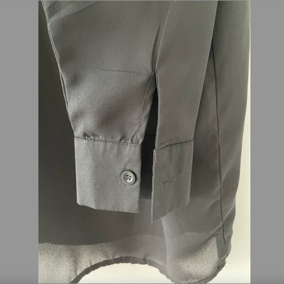 Missguided Black Long Sleeve Oversized Shirt - US Size 6 - Picture 4 of 5